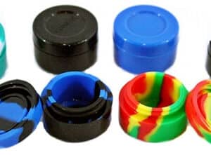 25ct Silicone No Stick Goo Jar Stash Container Sml Assortment