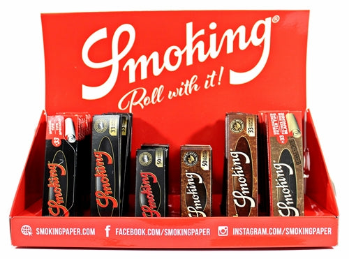 Smoking Brand Deluxe-Brown Paper Sampler with Display 44pk