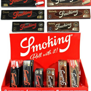 Smoking Brand Deluxe-Brown Paper Sampler with Display 44pk