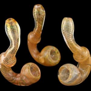 3ct 4" Spiral Art Fuming Sherlock Hand Pipe