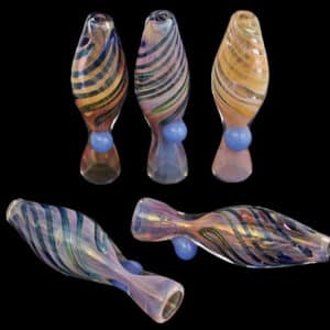 10ct 3" Spiral Art Fuming Marble Chillum