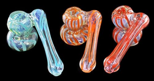 10ct 3.5" Spiral Art Sidecar Bubbler Assortment