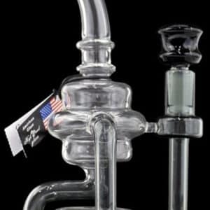 9" Split Chamber Dual Tube Recycler Water Pipe