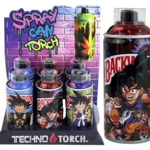 Spray Can Design Torch Lighters 6pk - Backwoods Goku