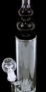 14" Sprinkler Perk Black Tube 14mm Oil Rig