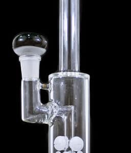 12" Starburst Perk 19mm Stemless Straight Water Pipe