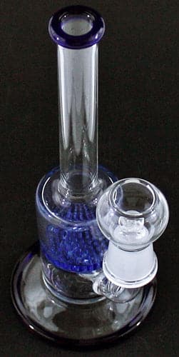 8" 19mm Oil Dome Inline Honeycomb Diffuser Straight Water Pipe