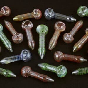 100ct 3" Swirl Art Paper Glass Pipe