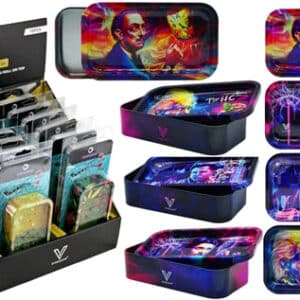 V Syndicate Syndicase 2.0 Waterproof Rolling Tray Stash 12pk Display - High Science