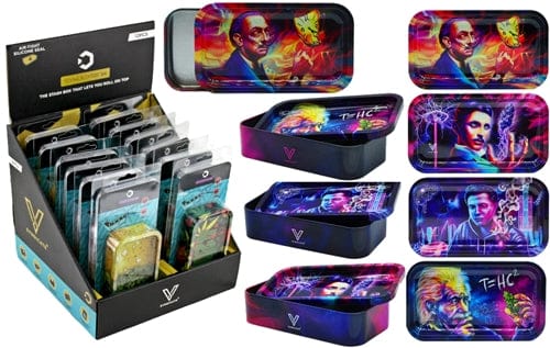 V Syndicate Syndicase 2.0 Waterproof Rolling Tray Stash 12pk Display - High Science