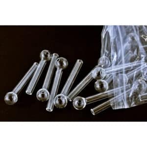 1000ct 4" Thick Clear Glass Oil Burner