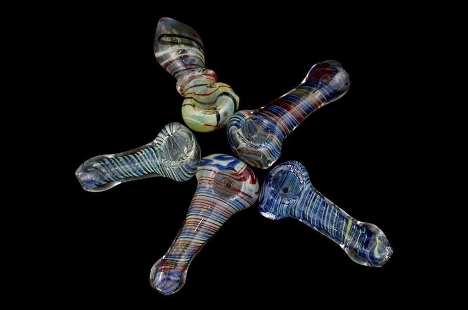 10ct 3" Tight Swirl Fuming Hand Pipe Assortment