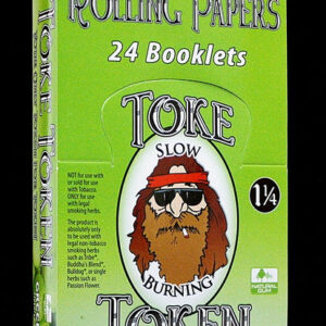 Toke Token Rolling Papers - 1 1-4 Green Apple