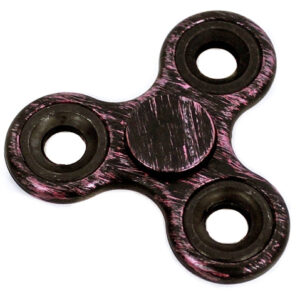 Hand Spinner Fidget Toy - Black and Pink
