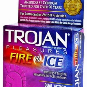 6ct Trojan Fire And Ice Lubricated Condoms