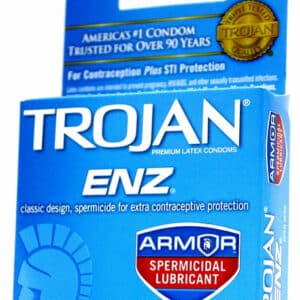 6ct Trojan ENZ Armor Spermicidal Lubricant Condoms