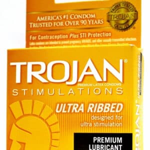 6ct Trojan Ultra Ribbed Lubricated Condoms