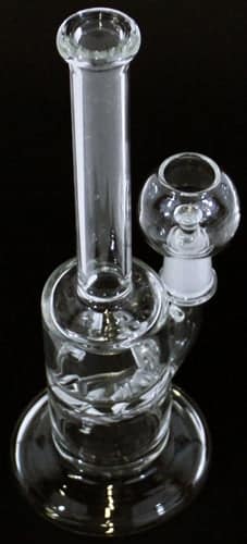 9" 14mm Oil Dome Inline Turbine Diffuser Straight Water Pipe