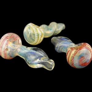 4ct 4" Twisted Fuming Rope Spiral Spoon Hand Pipe