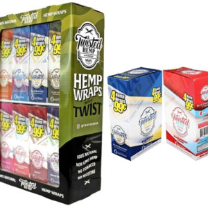 Twisted Hemp Wraps - 8 Flavor Combo with Display