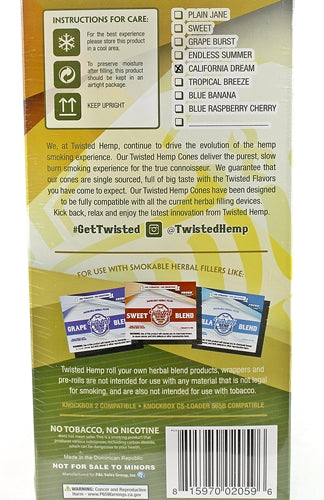 Twisted Hemp Bulk Pre-Rolled Cones 200pk