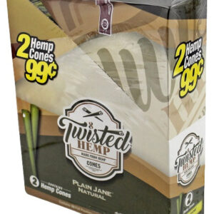 Twisted Hemp CONES - Plain Jane Natural