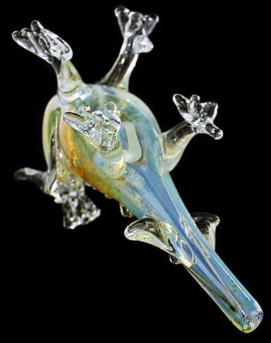 6" Animal Glass Pipe - Twisted Neck Dragon