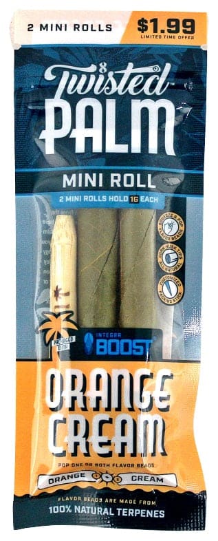 Twisted Palm Mini Rolls - Orange Cream