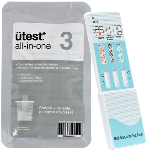 Utest 3 Panel Drug Test Kit U - THC-COC-Meth