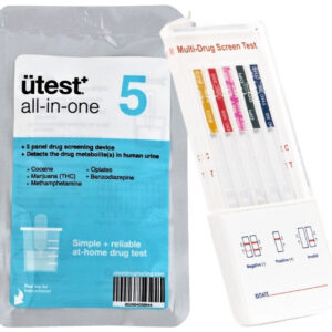 Utest 5 Panel Drug Test Kit U - THC-COC-Meth-OPI-BZO