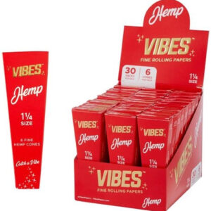 Vibes Hemp 1 1-4 Size Cones