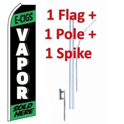 15' Vapor Windless Business Bow Swooper Feather Flag Kit