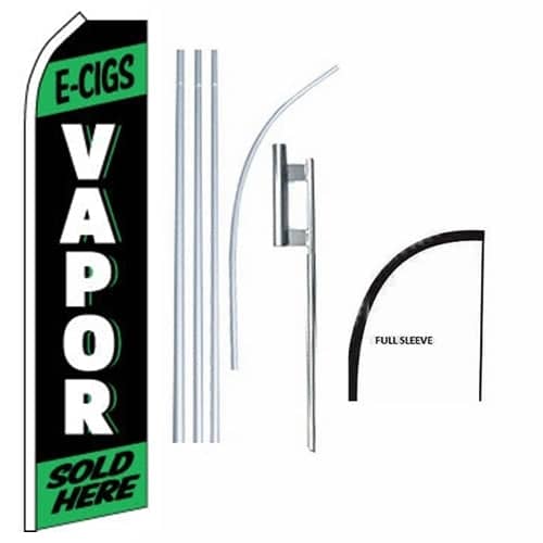 15' Vapor Windless Business Bow Swooper Feather Flag Kit