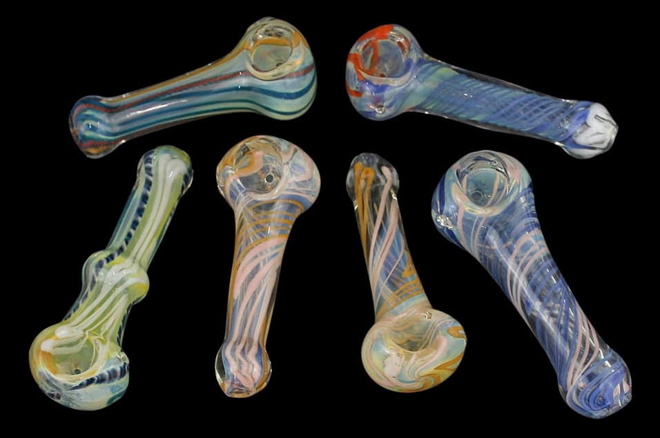 6ct 4" Fuming Vertigo Hand Pipe Assortment