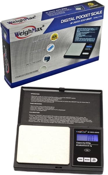 Weighmax 650g x 0.1 Digital Pocket Scale W3805-650