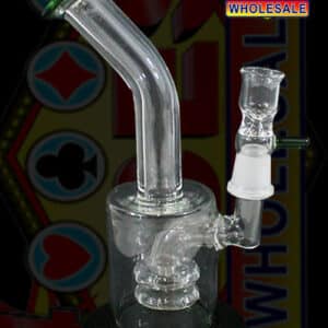 9" Dual Tire Perk Water Pipe With Female Bowl