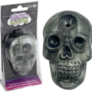 Wacky Bowlz Ceramic Hand Pipe - Skull