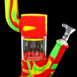 9" Waxmaid Robo Silicone + Glass Water Pipe