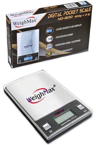 WeighMax 800g x 0.1 Digital Pocket Scale
