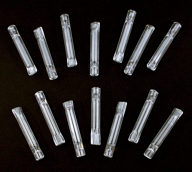 20ct 3" Whale Tale Clear 1 Hitter Chillum