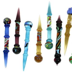 10ct 4" Wig Wag Glass Dab Tool Assortment