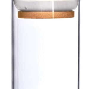 5ct Glass Jar With Wood Lid - 10oz