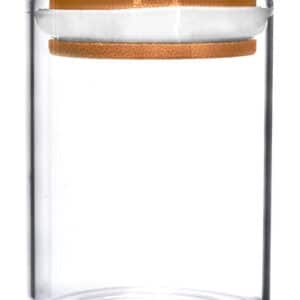 5ct Glass Jar With Wood Lid - 18oz