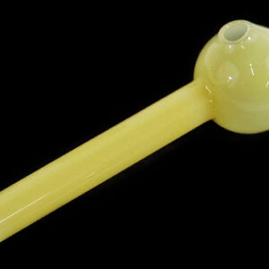 40ct 4" 12mm Yellow Glass Oil Burner