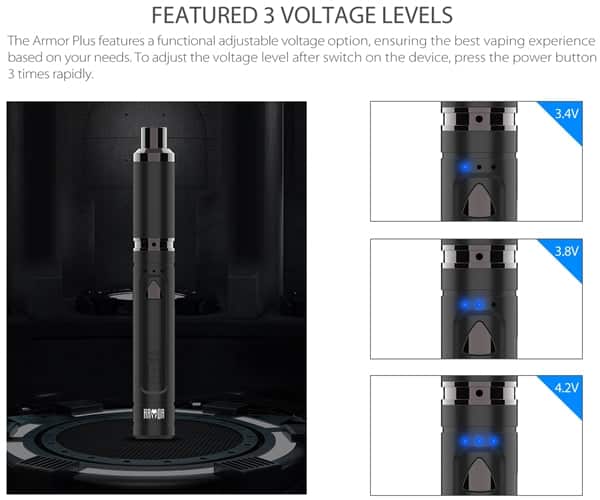 Yocan Armor Plus - Premium Concentrate Vape Pen Kit - Image 4
