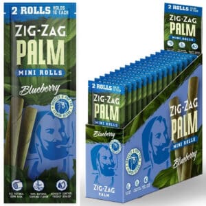 Zig Zag Mini Palm Rolls 15pk - Blueberry
