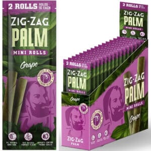Zig Zag Mini Palm Rolls 15pk - Grape