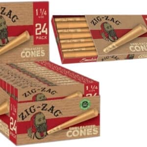 Zig Zag Pre-Rolled Unbleached Cones 1 1-4 12pk