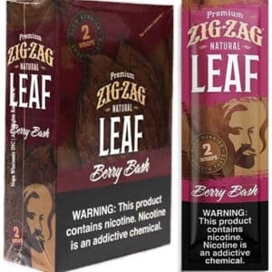Zig Zag Premium Natural Leaf Wraps 25pk - Berry Bash