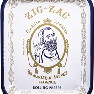 Zig Zag Rolling Tray - Original White Large